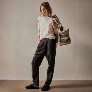 JAMES PERSE Pants Womens 2 Medium Black Single‎ Pleat Relaxed Pull-On Pants